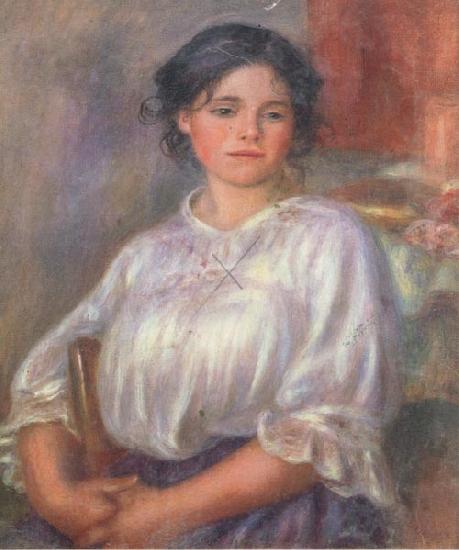 Pierre Renoir Seated Young Girl(Helene Bellon)